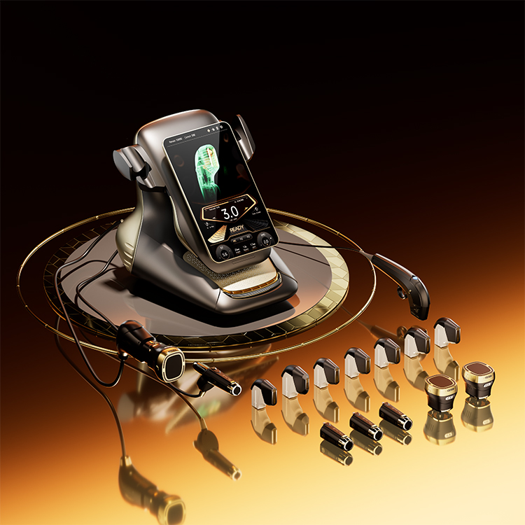 3 Handles 360 Max 25D Hifu Weight Loss Machine Face Lift Wrinkle Removal Body Slim 3 in 1 EMS RF Hifu