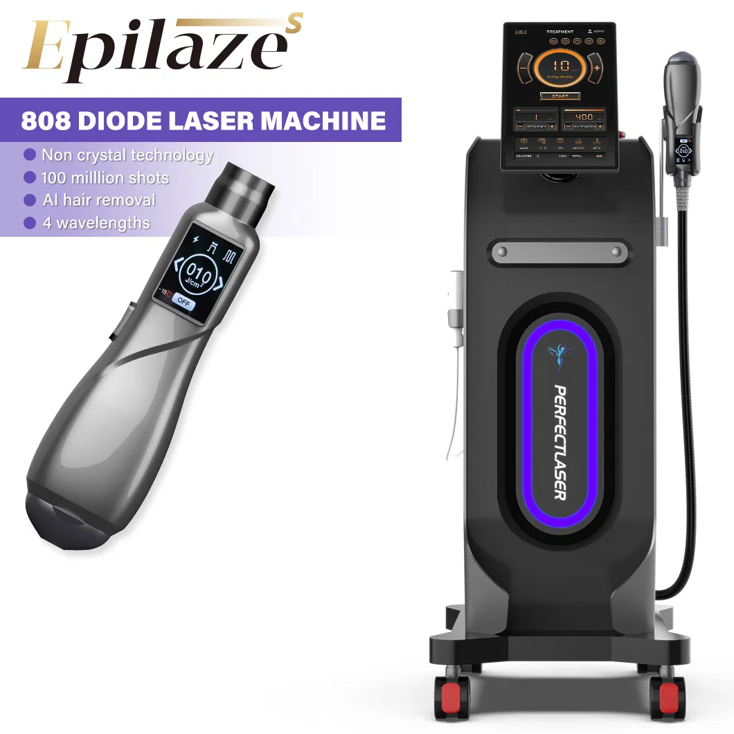 New Technologies Epilaze S Four Wavelength 755+808+940+1064nm Laser Hair Removal Machine Compressor 600W Cooling Diode Laser Hair Removal