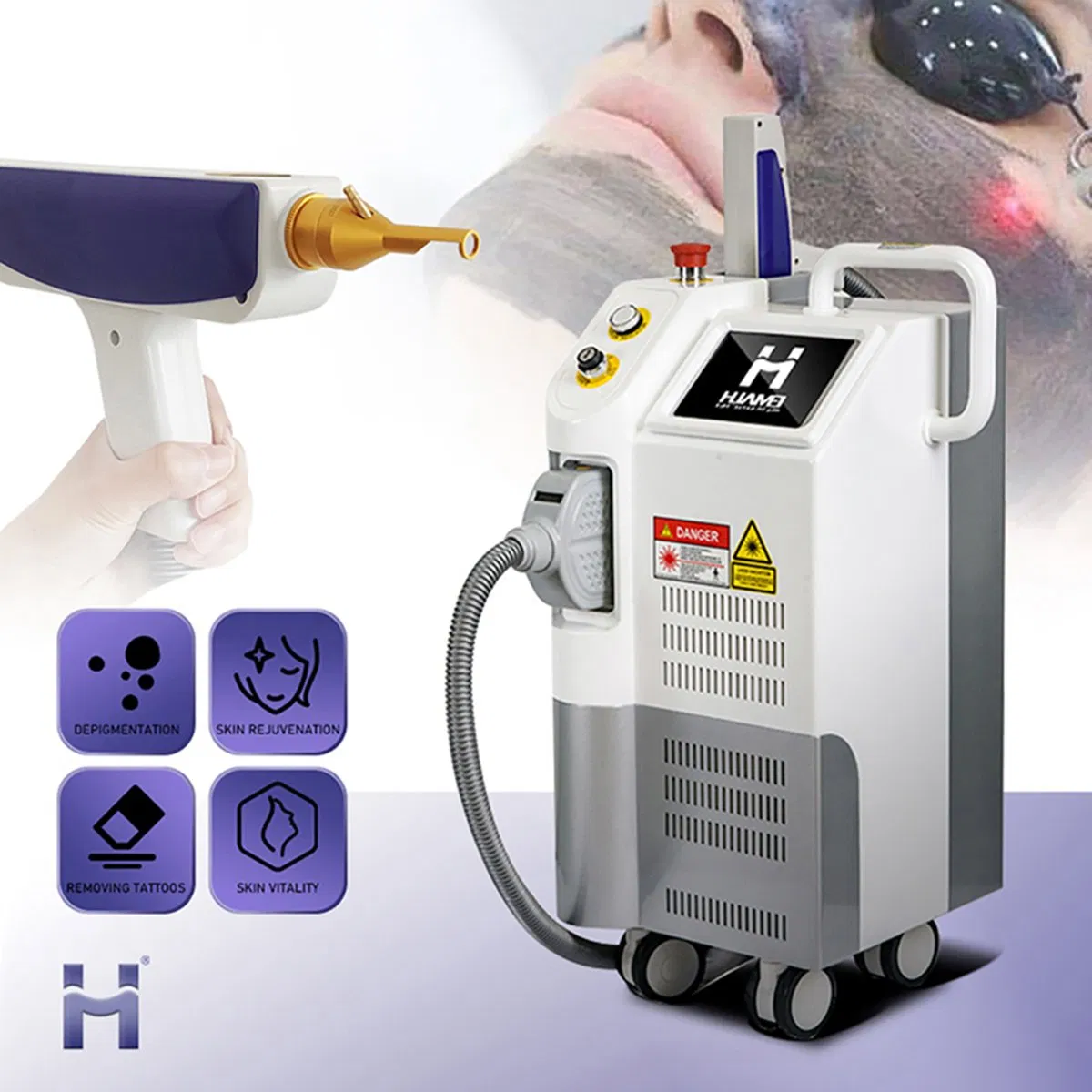 2024 Wholesale Cheap Price Portable Picosecond Lasers Carbon Picosecond Q Switched ND YAG Laser