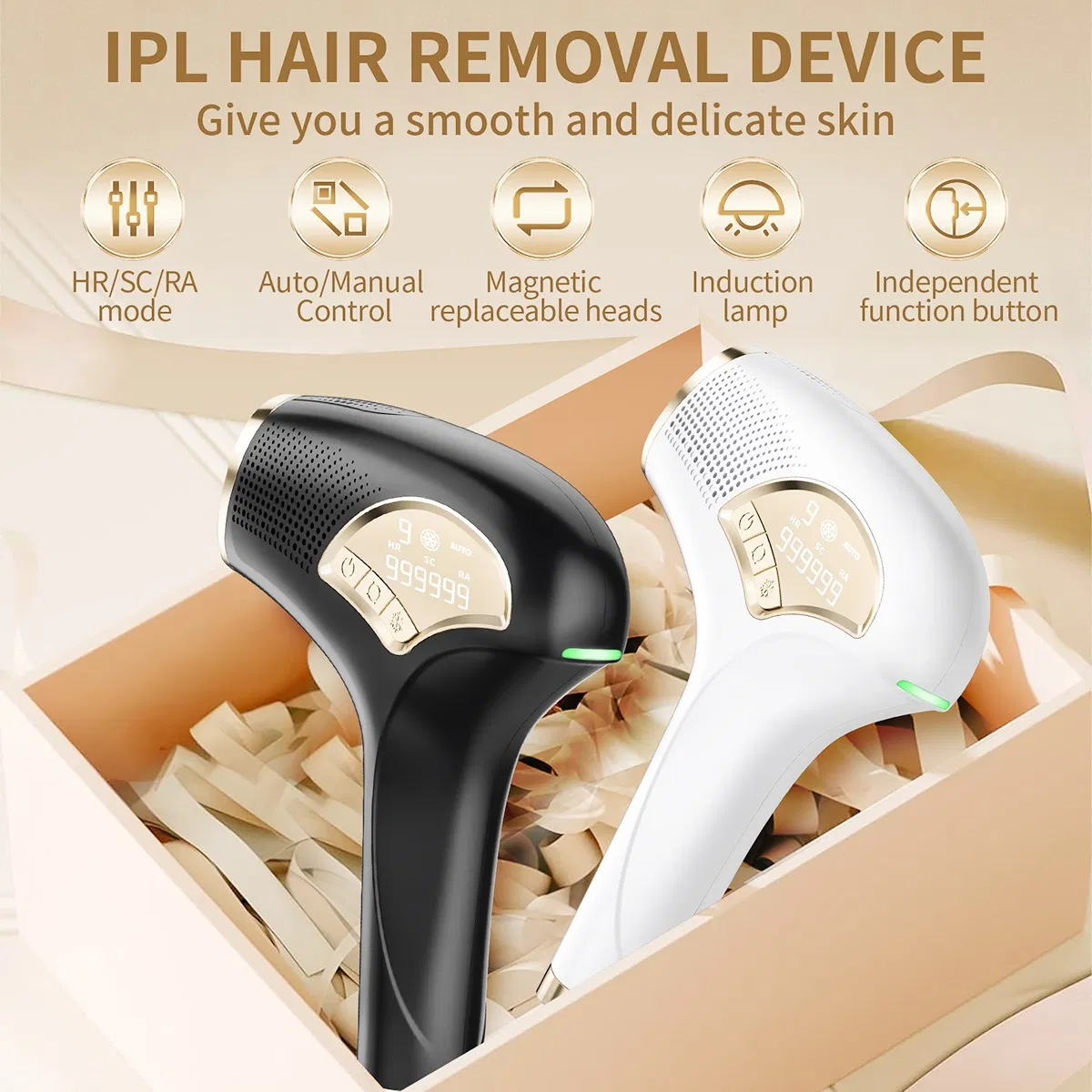 Professional IPL Laser Hair Removal Device Home Use IPL Hair Removal Device OEM ODM Available