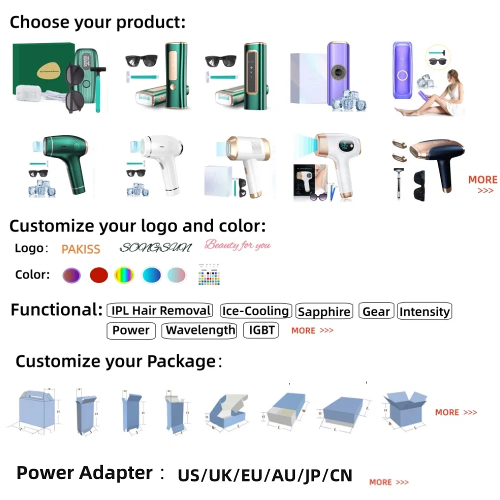 Pakiss Home Use Freezing Point IPL Hair Removal Device