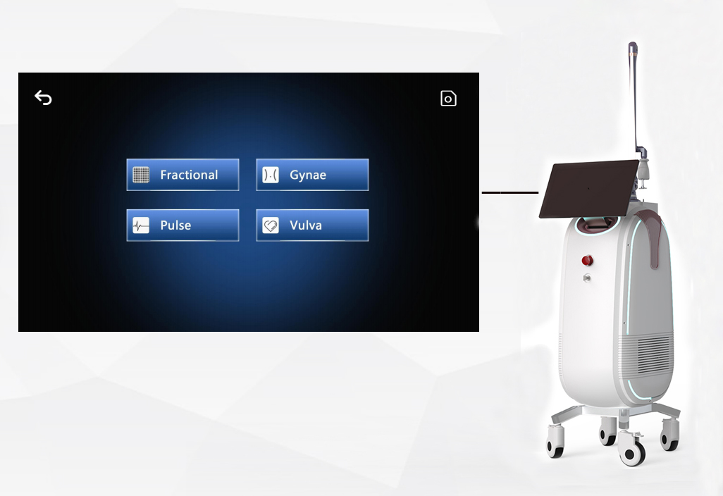 RF Metal Tube Fractional CO2 Laser Machine for Skin Resurfacing Vaginal Tightening