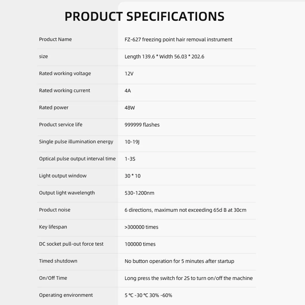 a Handheld Home-Use 2-in-1 IPL Hair Removal Device with an Ice-Cooling Function