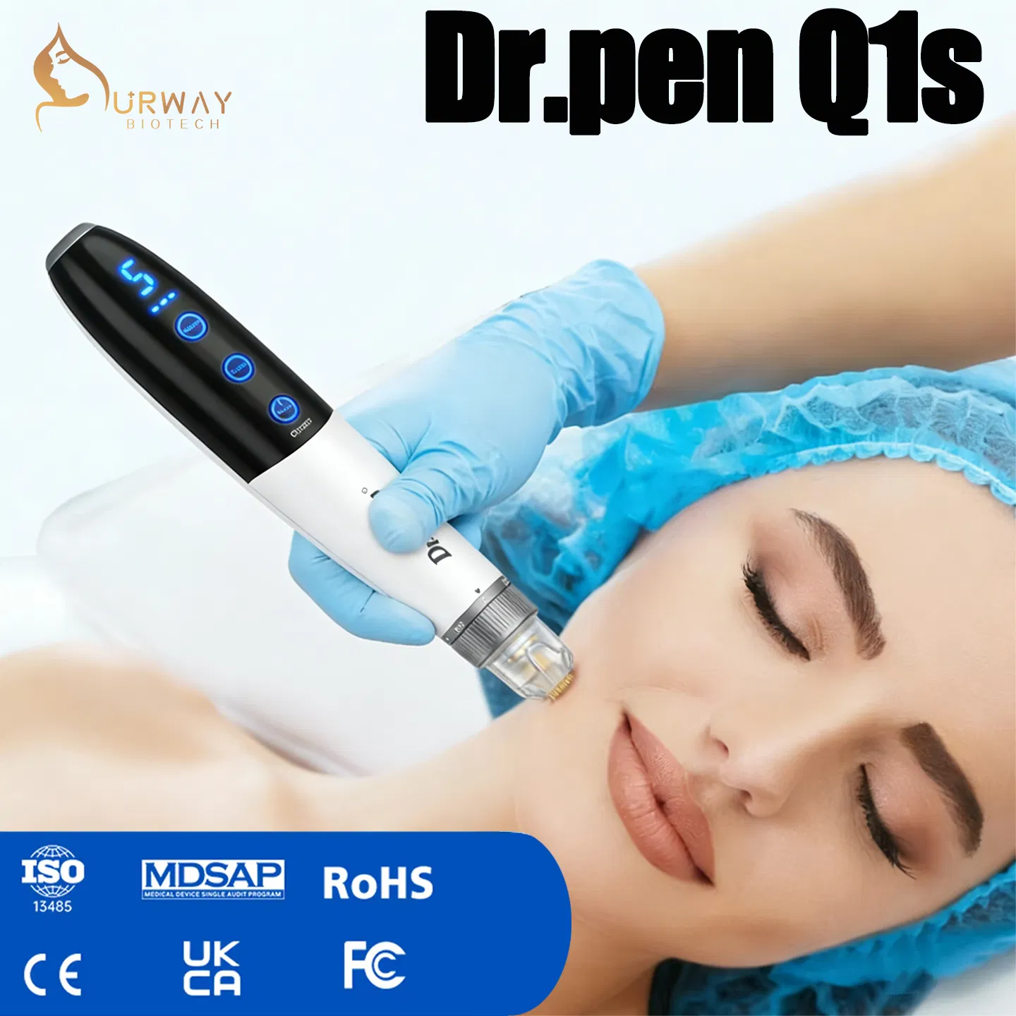 Micro Needle Pen Q1s Microneedling Facial Removes Acne Scars
