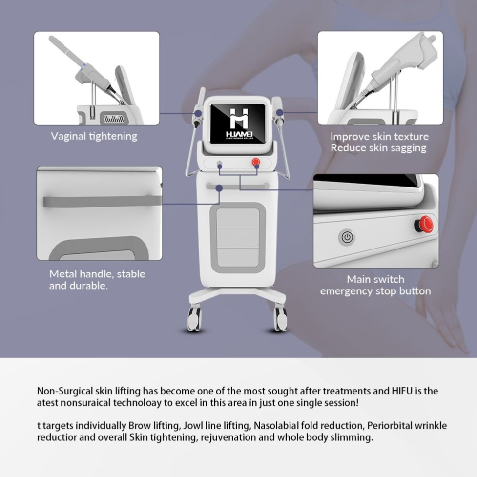 2025 Hifu Machine Professional Body Weight 22D Loss Vaginal Tightening Face Lift Anti-Aging Machine Hifu