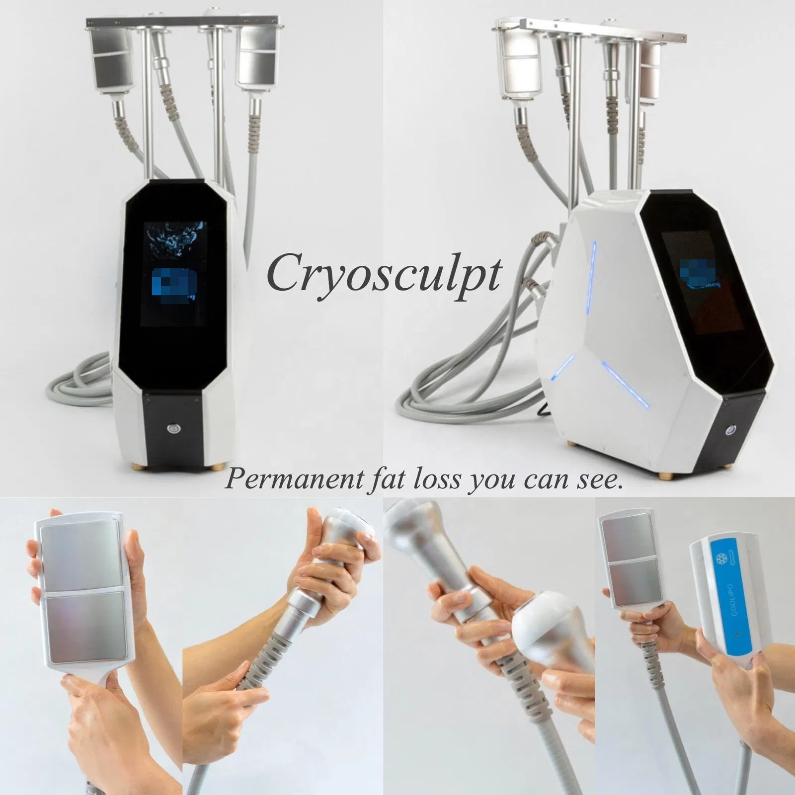2024 Best Results Cryo T Shock Pads and Wands Cryoslimming Fat Cellulite Reduction Cryoskin 4.0 Machine