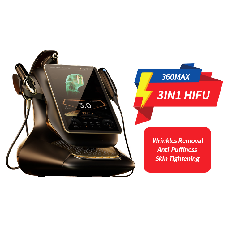 3 Handles 360 Max 25D Hifu Weight Loss Machine Face Lift Wrinkle Removal Body Slim 3 in 1 EMS RF Hifu