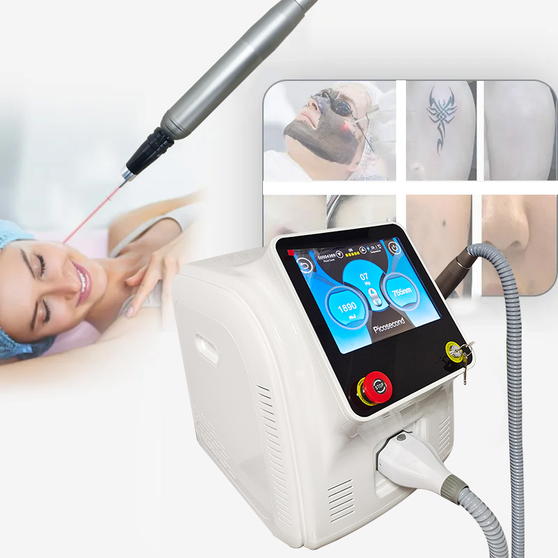 Best CE Q-Switched ND YAG No Pain Tattoo Pigment Skin Tag Removal Beauty Machine Skin Rejuvenation Picosecond Laser