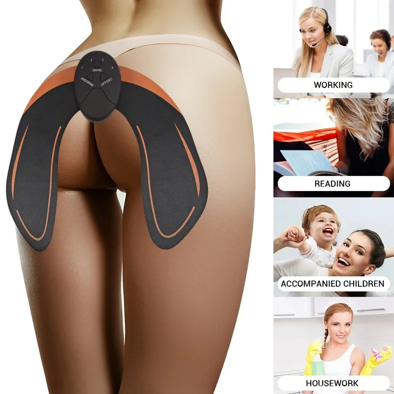 Beauty Women Fitness EMS Butt Lift Enhancement Machine Stimulator Lifting Abdominal Short Set Hip Muscle Trainer