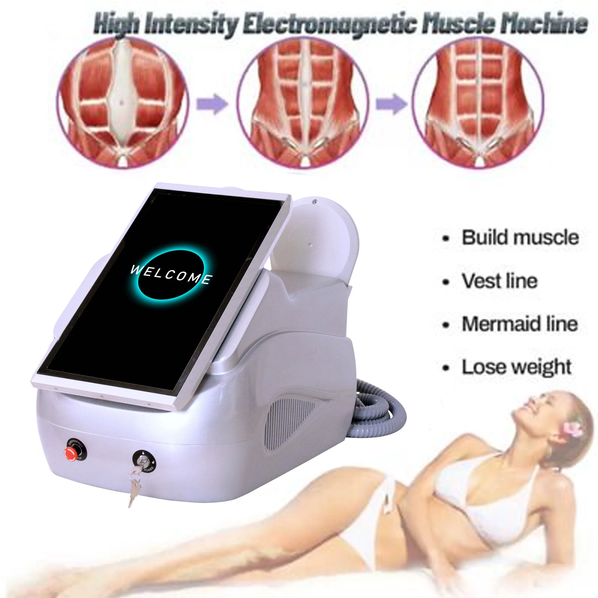 Km EMS Muscle Sculptor Stimulator Electromagnetic Body Shaping Slimming System