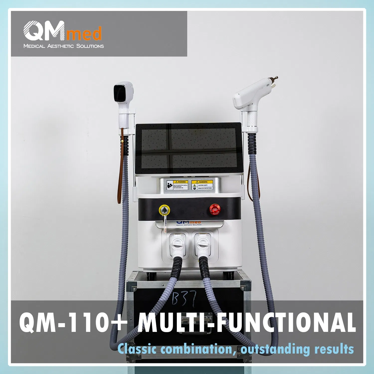 Qm-110+ All-in-One Multi Tech Laser Platform with Modular Handpiece Replacement for Hair Removal, Tattoo Removal &amp; Vascular Lesion Treatment
