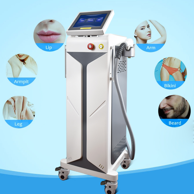 2021 New Technology 1200W/1600W Hair Removal Machine 755+808+1064 Diode Laser