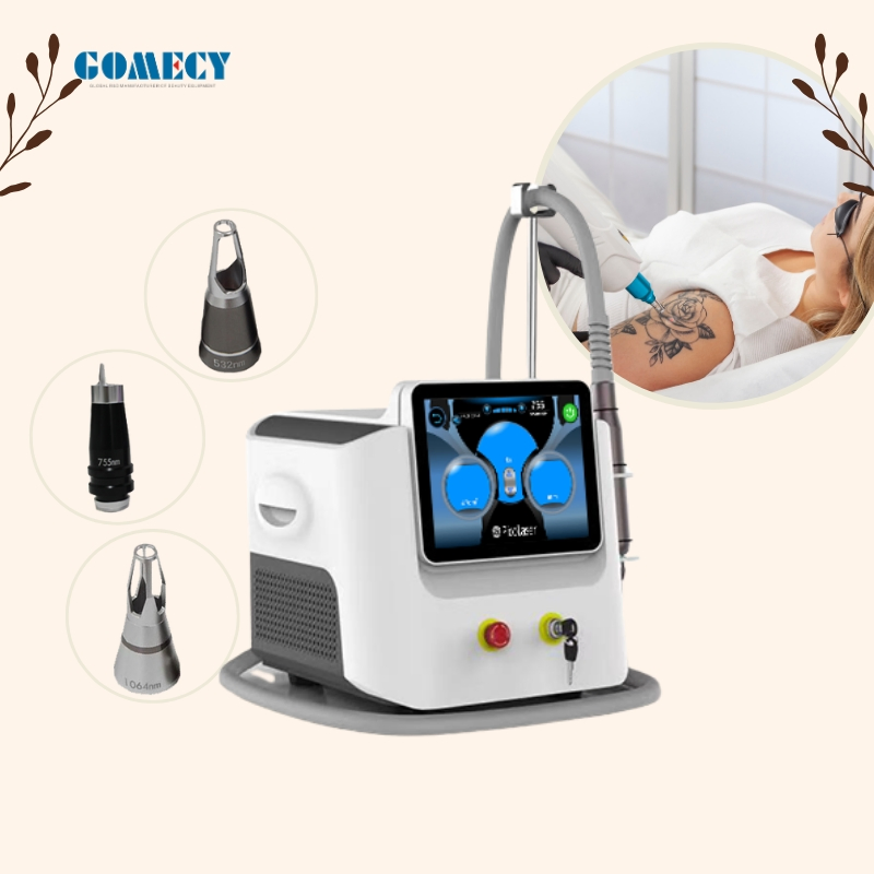 Professional ND YAG Q Switched Laser Machine for Tattoo and Pigment Removal