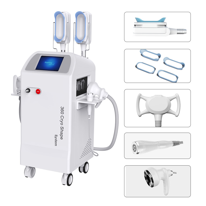 5 in 1 Multifunction Cryolipolysize Cavitation Monopolar RF Body Slimming and Skin Tightening Machine