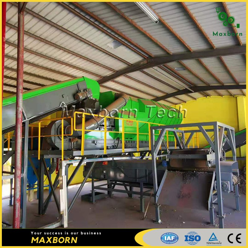 Msw Soerting Plant Post-Treatment of Organic Food Waste Composting Machine