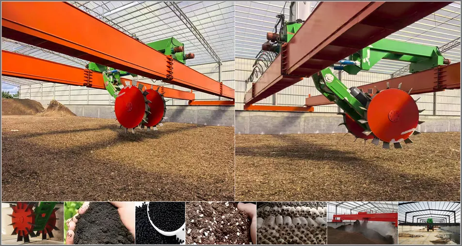 Wheel Disc Compost Turner Machine