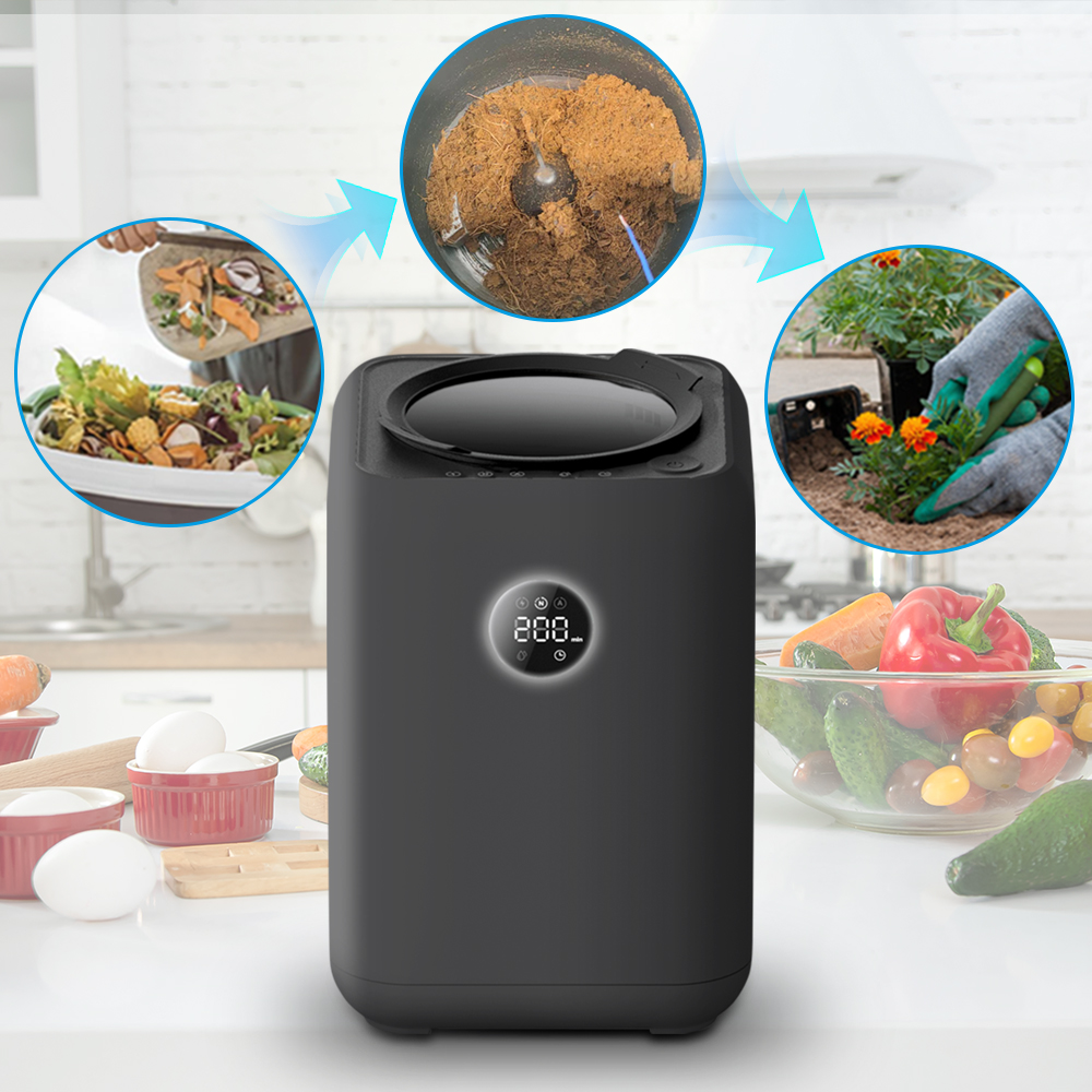 Automatic Electric Stainless Steel Kitchen Composter Recycling Machine Organic Food Waste Processor