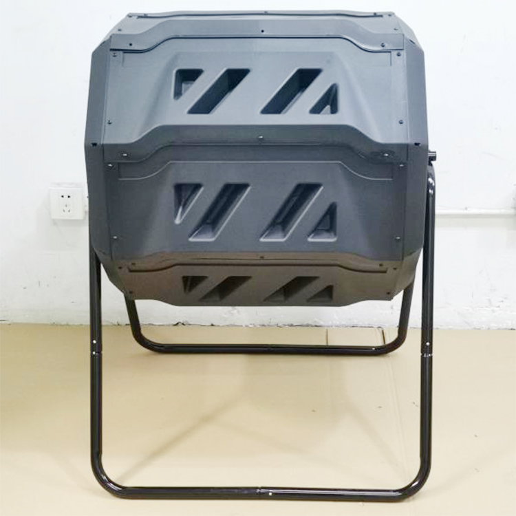 42Gallons Compost Making Machine Durable Plastic Storage Rolling Composter Tumbler Dual Rotating Garden Compost Bin