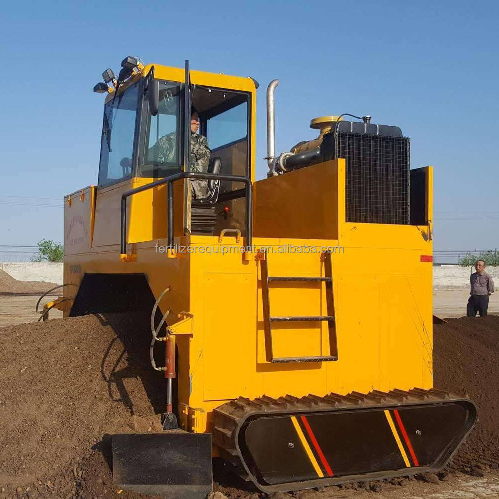 Automatic Self Propelled Cow Dung Compost Turner and Garden Waste Compost Turner