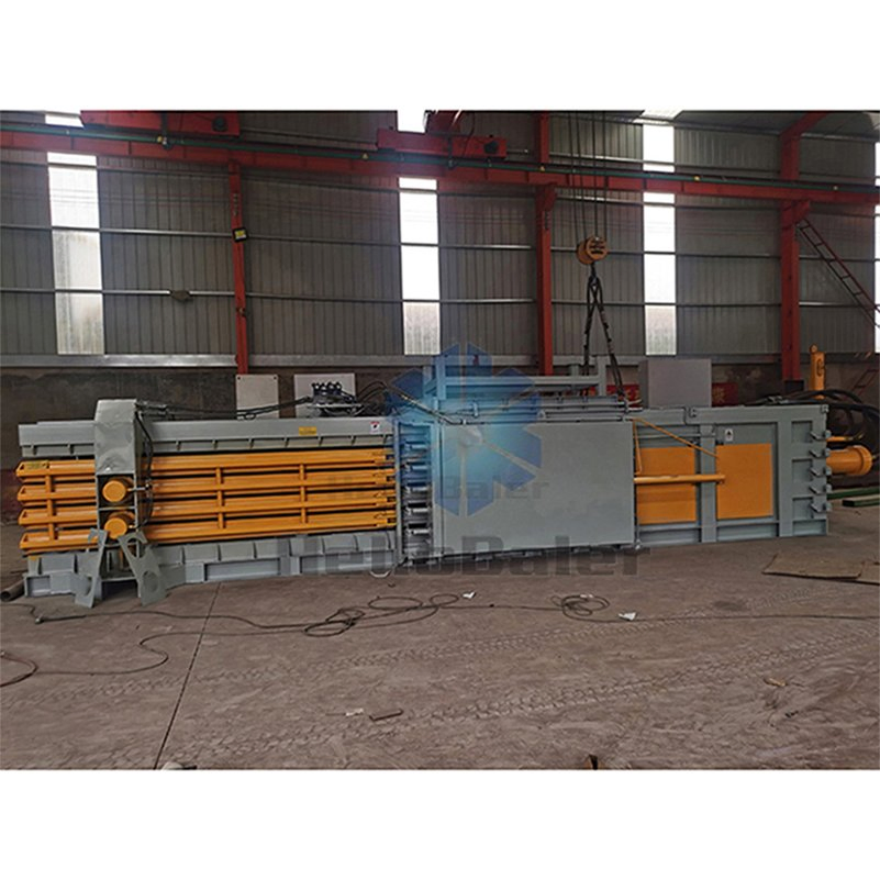 Environmentally - Friendly Automatic Baler Machine Used for Recycling Biodegradable Waste in Organic Farming and Composting Sites