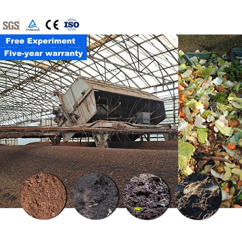 Agricultural Waste Compost Turner Organic Waste Compost Machine