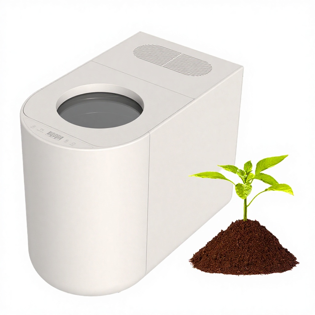 4.5L Electric Stainless Steel Big Capacity Food Waste Composting Machine Odor-free Deodorant Garbage Collector Home Kitchen