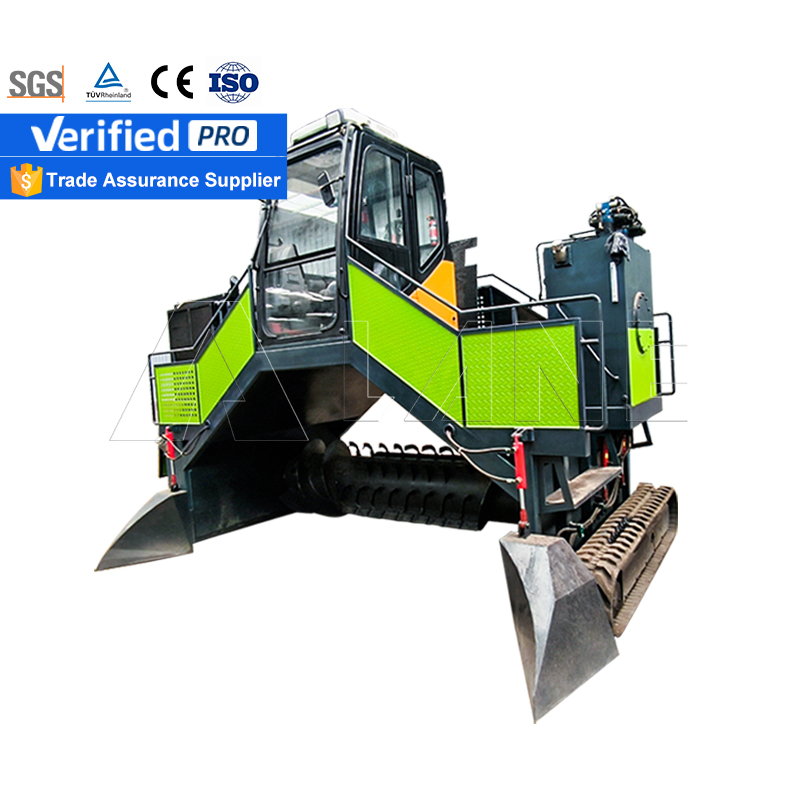Lane Large Earthworm Manure Composter Drum Cow Dung Compost Machine Palm Nut Shells Composting Machine Food Waste Compost Machine