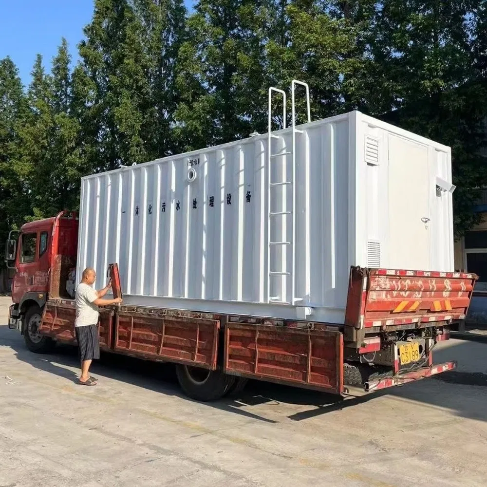 Compact Automated Home Wastewater Sewage Treatment System for Single Family Houses