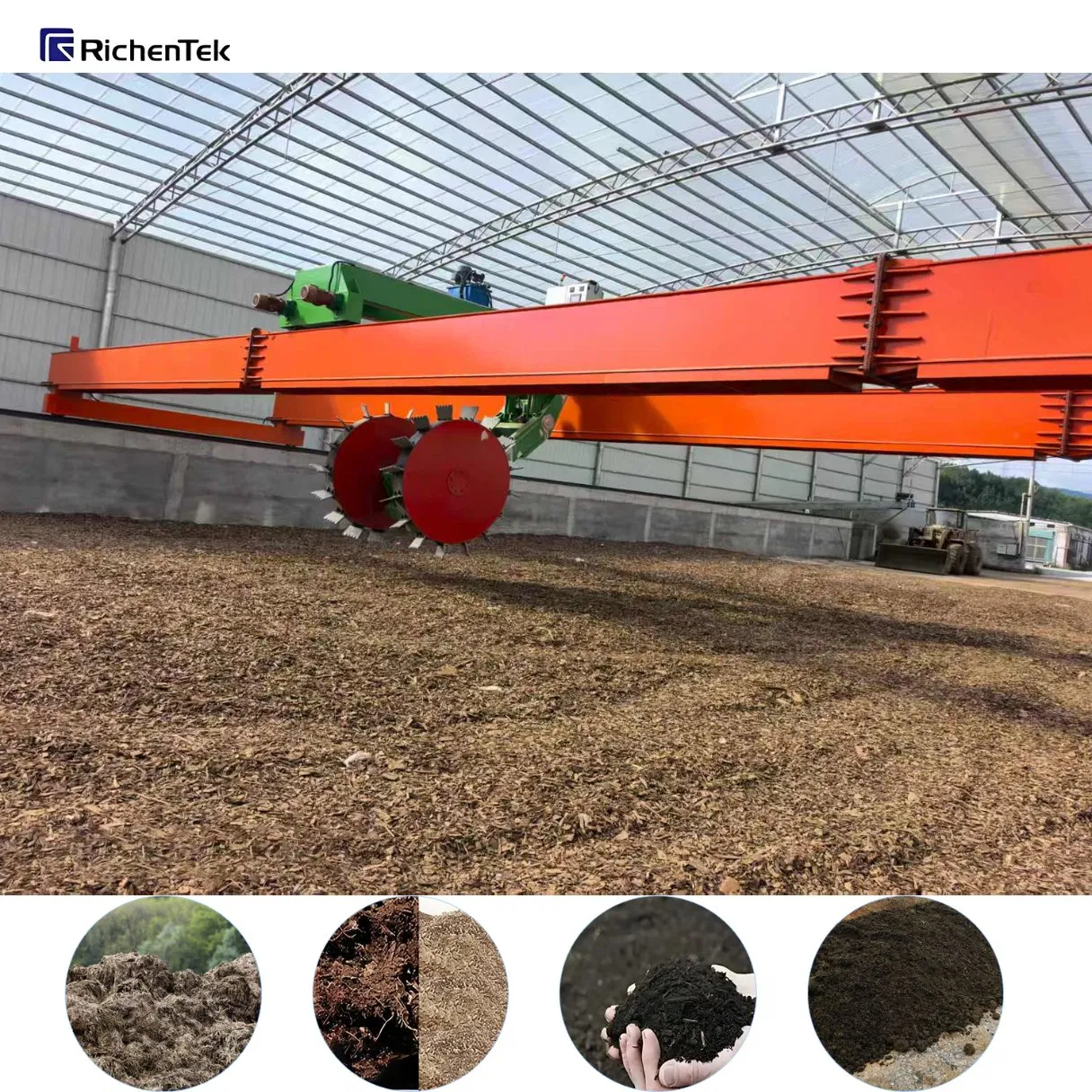 Fast Composting Turner Machine - Designed for Cambodia &amp; Laos Agricultural Waste - Direct From China Factory