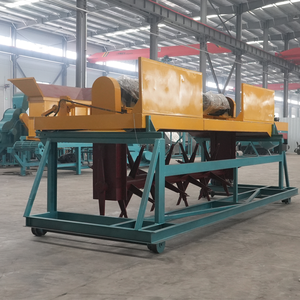 Industrial Waste Food Composting Machine Organic Trough Type Compost Making Machines