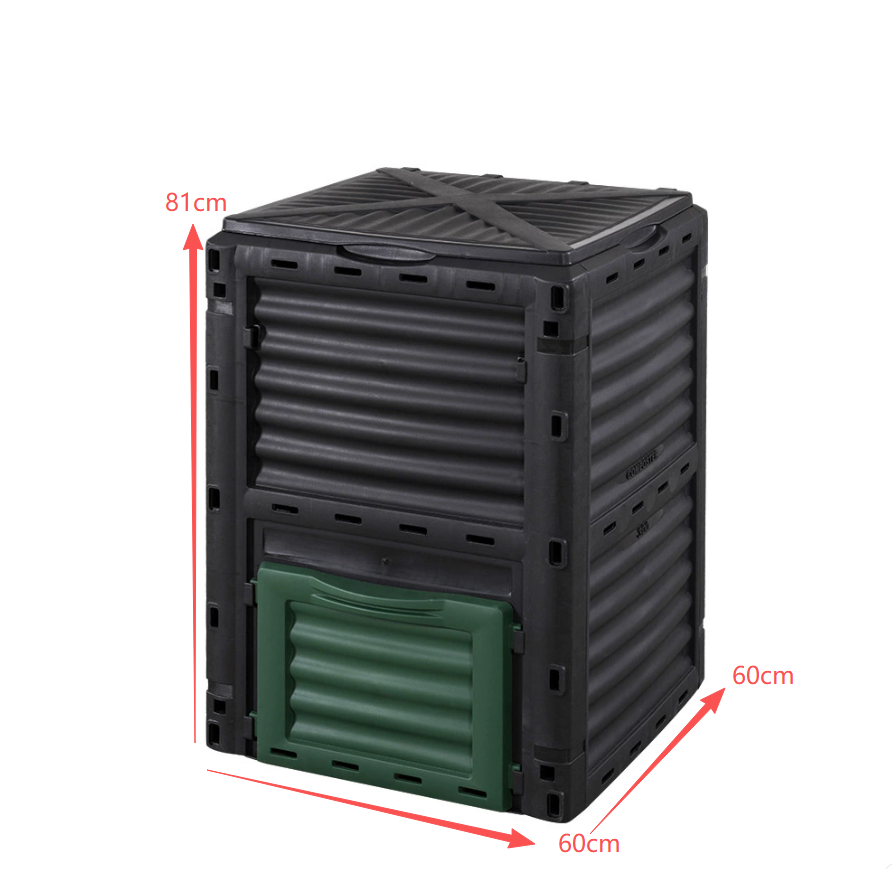 High Quality Waste Leaf Organic Waste Aerobic Compost System 300L 450L Outdoor Compost Bin for Kitchen Garden