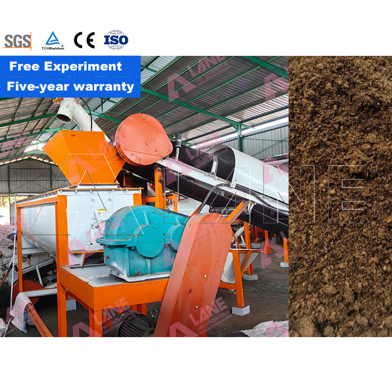 Lane Cost-Effective Organic Fertilizer Line Small Scale Slaughterhouse Waste Composting Equipment
