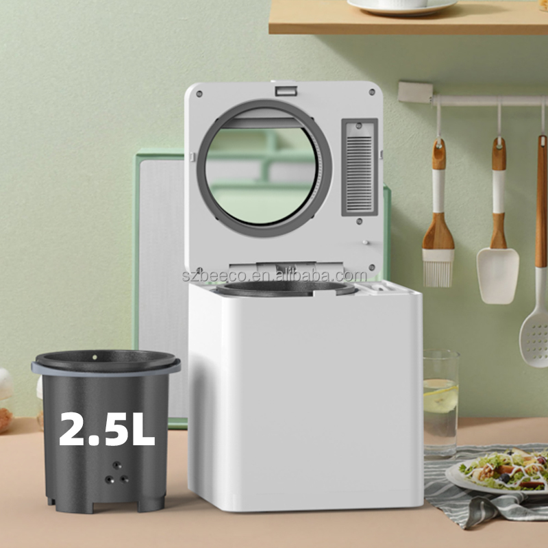 Smart Electric Food Waste Composter Machine 2.5L App-Controlled Indoor Recycler Organic Garbage Disposal Environmental