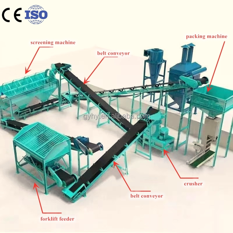 Organic Manure Kitchen Waste Fertilizer Line Kitchen Waste Compost Fertilizer Making Machine