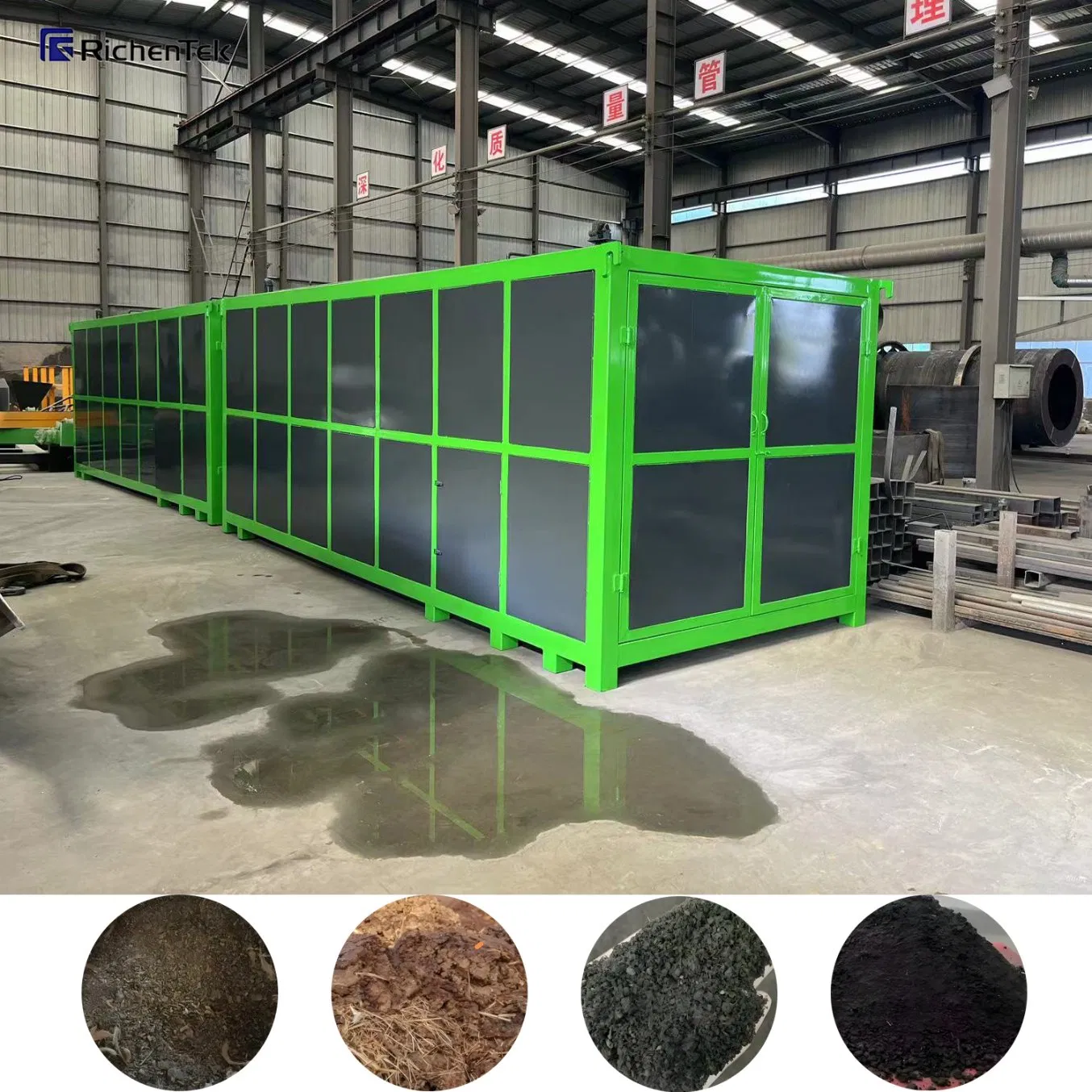 Compost Treatment Tank Composting Container Fermentation Tank, Livestock Manure Compost Making Machine Top Sale in Sri Lanka/Chile/Colombia