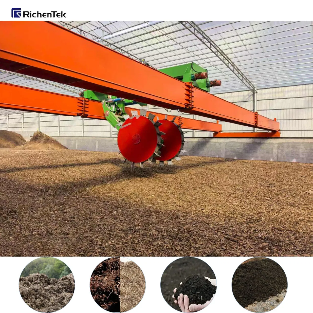 Fast Composting Turner Machine - Designed for Cambodia &amp; Laos Agricultural Waste - Direct From China Factory