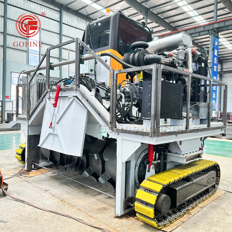 Large Capacity Dregs Fertilizer Composting Machine Livestock Manure Composting Machine