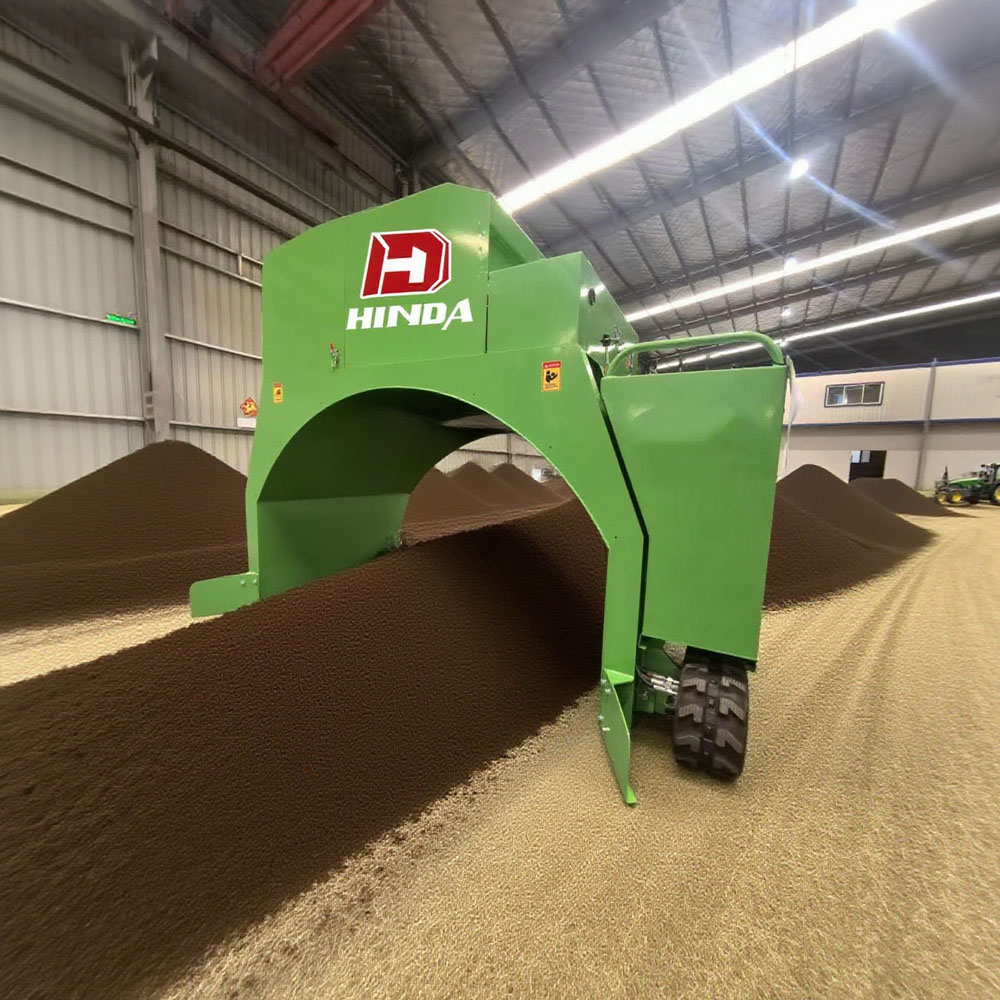 Small Gasoline Compost Turner Machine | Walk-Behind Design for Home Garden &amp; Food Waste Aerobic Fermentation