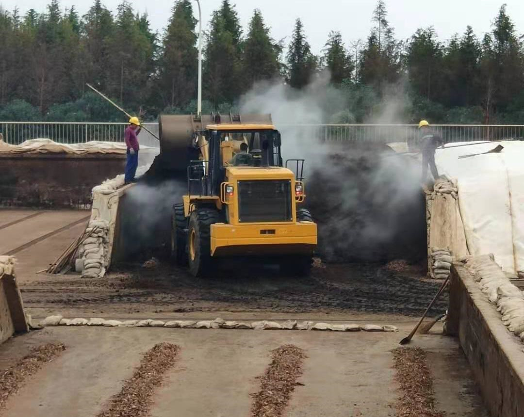Kitchen Waste Membrane Covered Aerobic Fermentation Compost Organic Fertilizer Equipment/Device/Unit/System