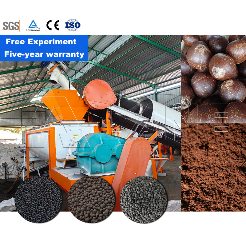 Banana Waste Molasses Residue Composting Process Organic Fertilizer Production Line