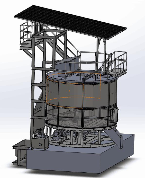 2500kg/D Municipal Sludge Sewage Treatment Compost Fertilizer Aerobic Fermentation Tank/Device/Equipment/Unit/System