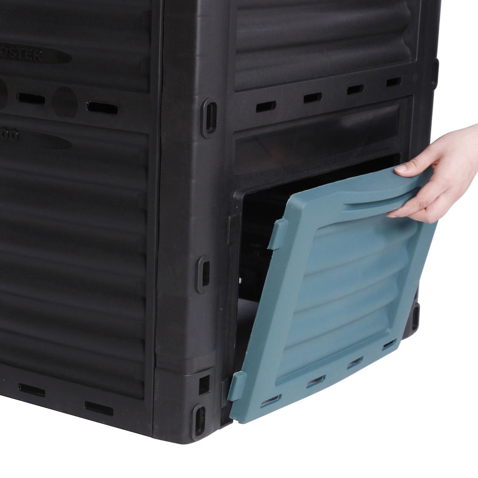 300L 80Gal Outdoor Garden Compost Bin Large Composter Eco Friendly Recycling Organic Waste Converter