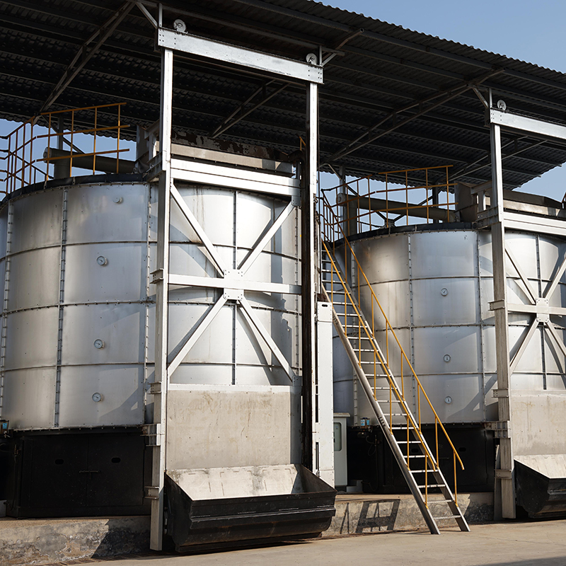 Compost Machine/ Industrial Automatic Organic Waste Compost Machine Fermentation Tank | 45-220 m&sup3; Capacity High Efficiency