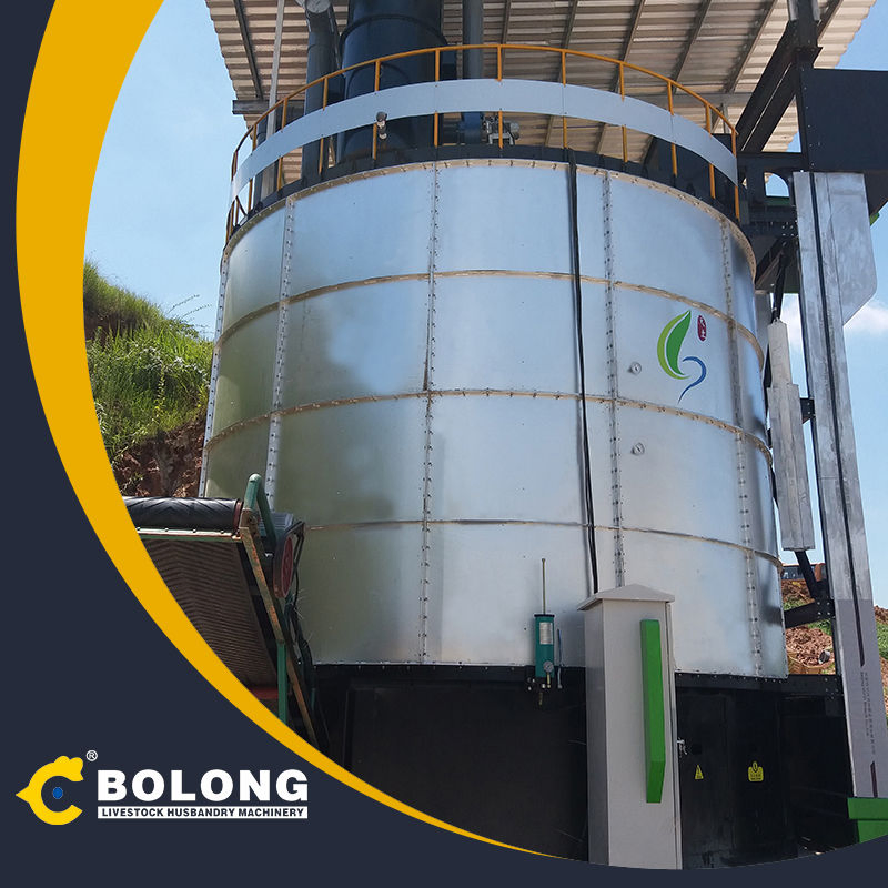 Newly Developed Deodorizing Type in Vessel Composting Fermentadora Compost Making Machines