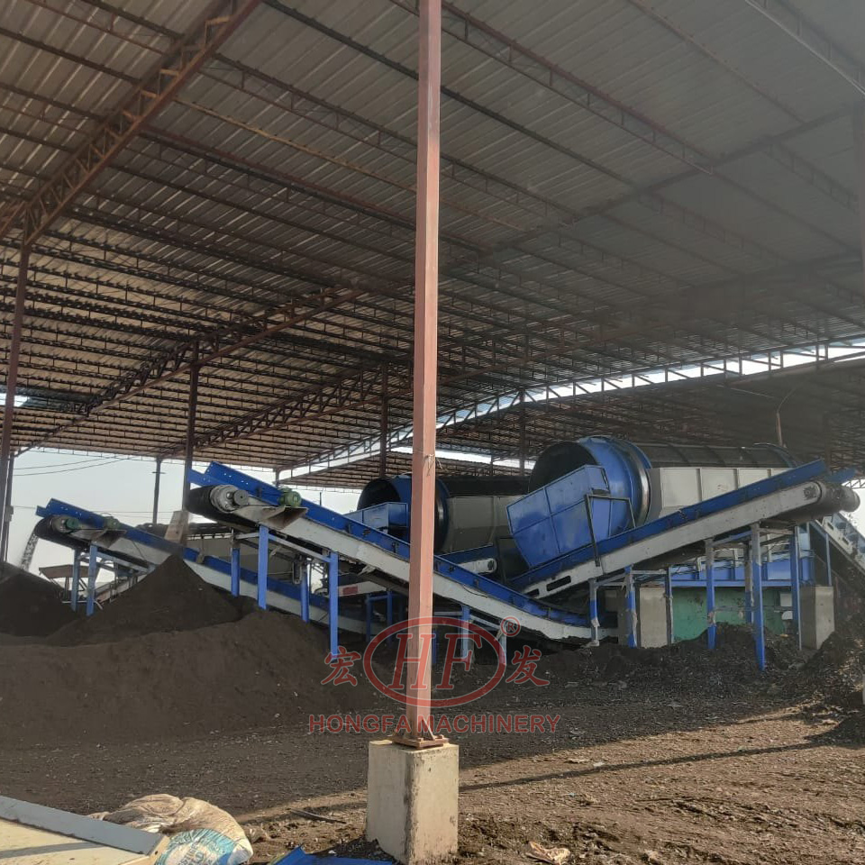 Food Waste to Fertilizer Recycling Machine Organic Food Waste Cow Pig Sheep Chicken Manure Waste Composting Machine Turning Plant