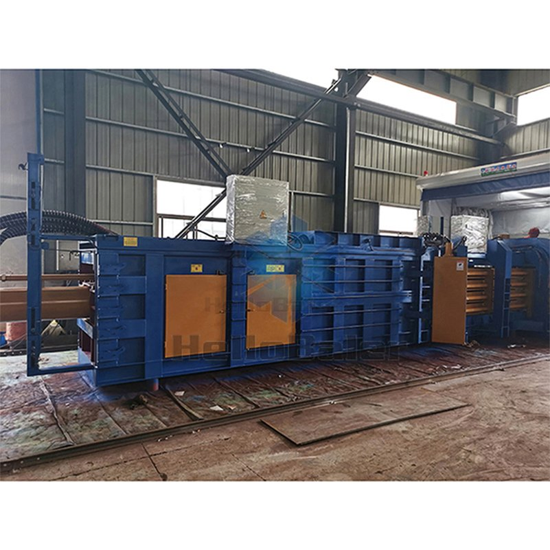 Environmentally - Friendly Automatic Baler Machine Used for Recycling Biodegradable Waste in Organic Farming and Composting Sites