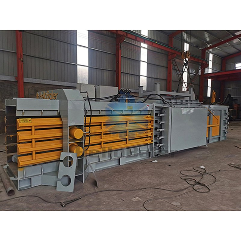 Environmentally - Friendly Automatic Baler Machine Used for Recycling Biodegradable Waste in Organic Farming and Composting Sites