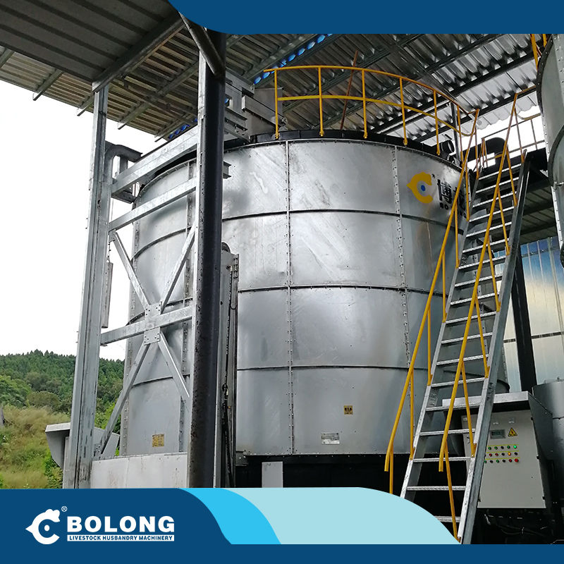 Fermentation Tank for Composting Manure Fermentation Tank Fertilizers Organic Compost Making Machines Closed Vessel Composting Unit