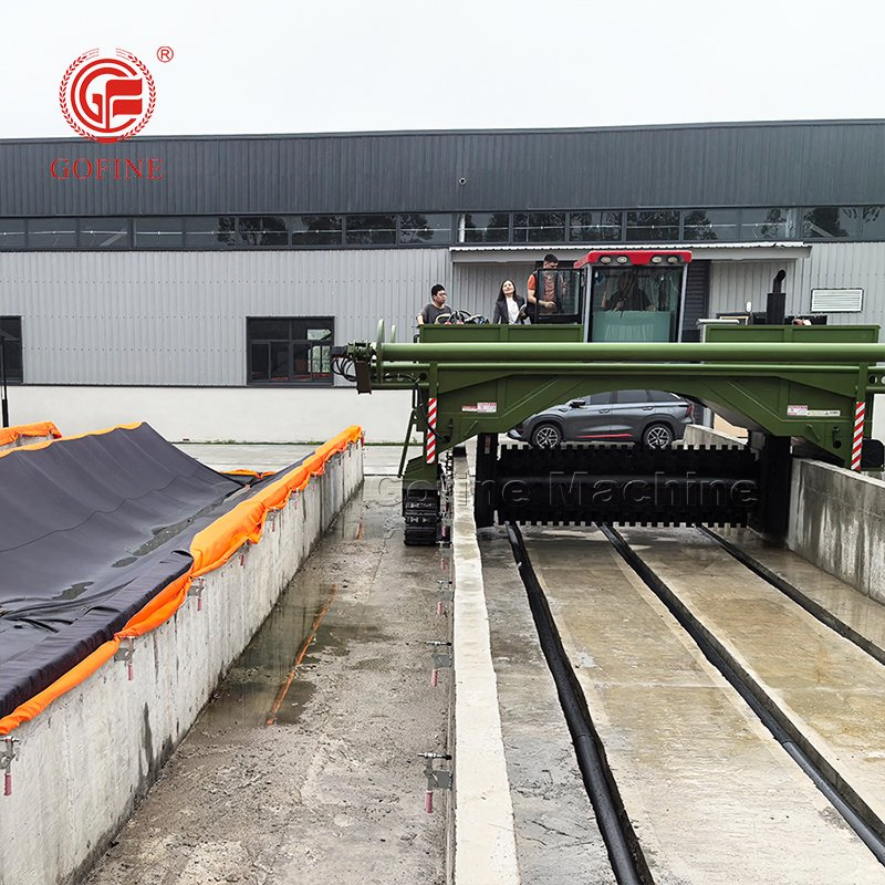 Fully Automatic Film Cover Composting Machinery for Livestock Manure Sludge Compost
