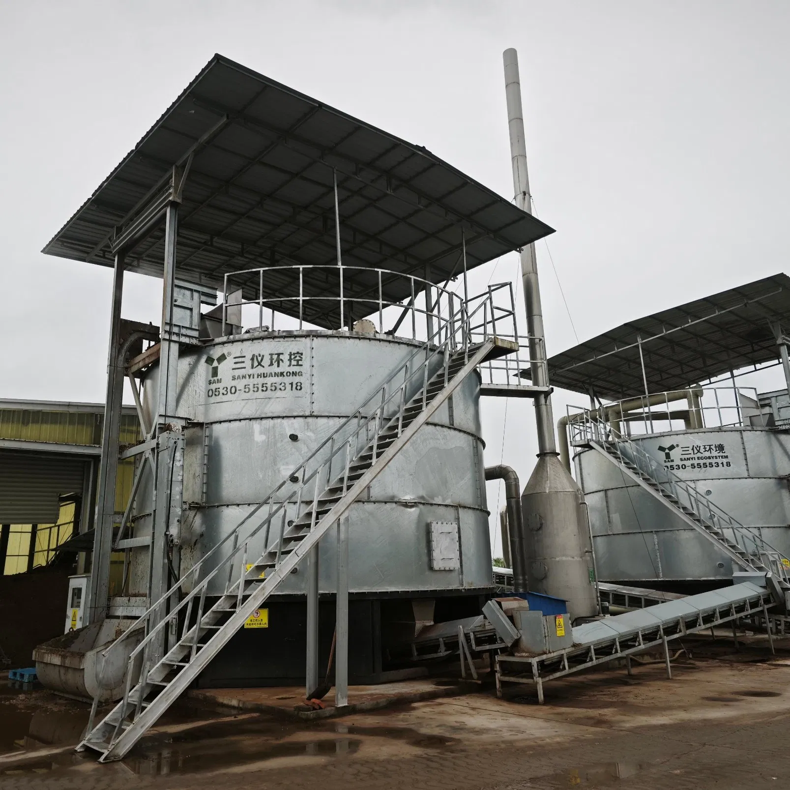 Odor-Free Machine for Fully Automatic Livestock Manure Composting